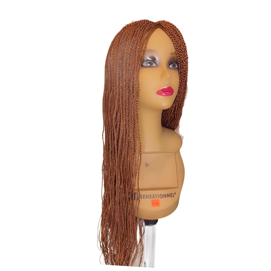 Twisted Wigs, Micro Million Twist Wig 26 inches, Ultra Thin and Light Synthetic Hand Braided Wigs for Black Women.