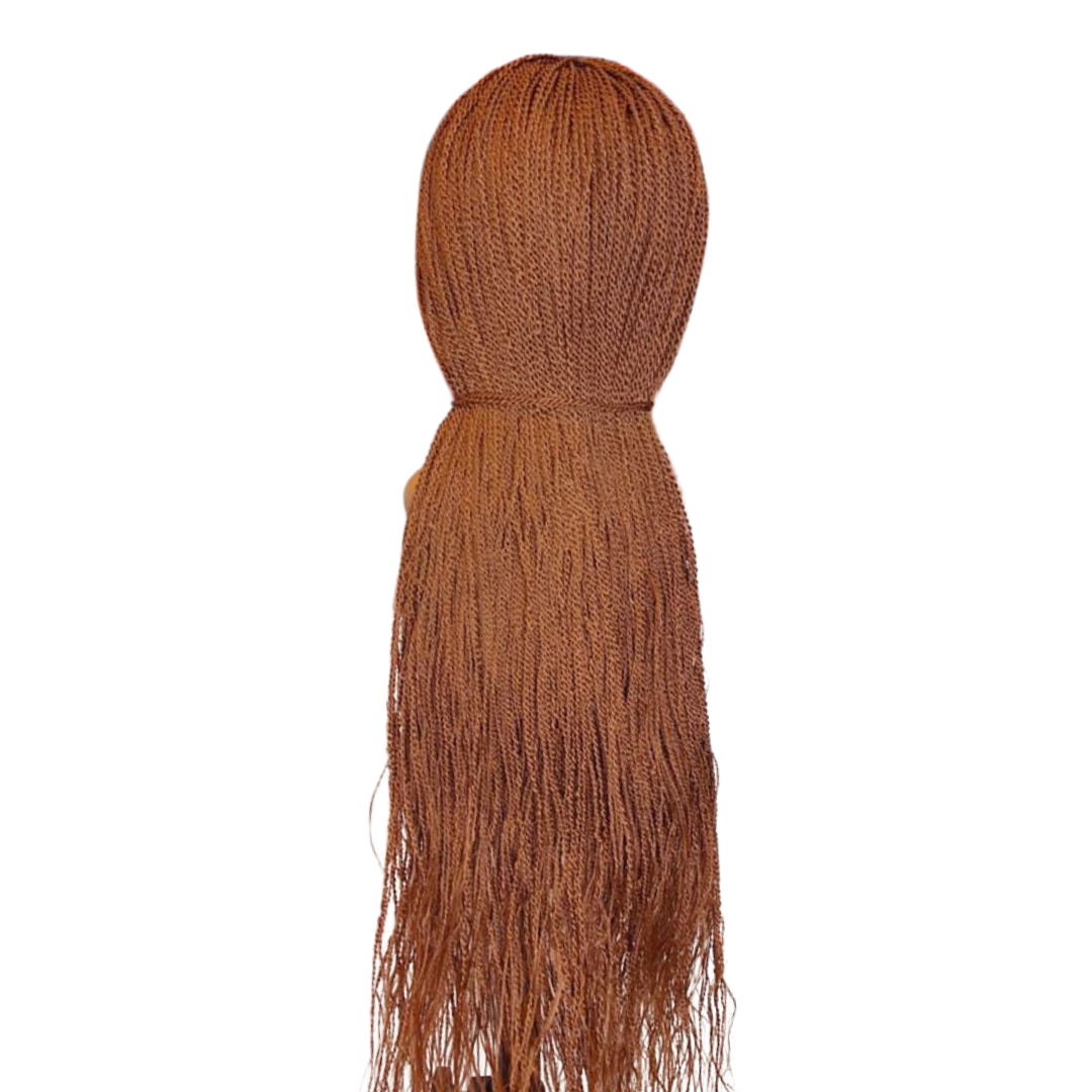 Twisted Wigs, Micro Million Twist Wig 26 inches, Ultra Thin and Light Synthetic Hand Braided Wigs for Black Women.